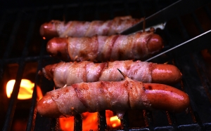 Bacon-wrapped Hot Dogs