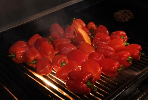 Charring Peppers